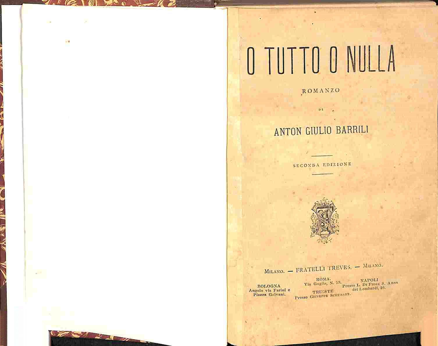 O tutto o nulla. Romanzo